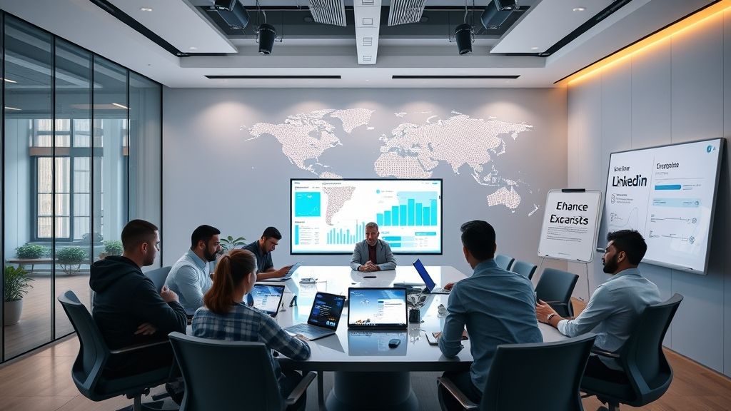 AI customer acquisition tools boost B2B export marketing effectiveness, with the team analyzing LinkedIn data and discussing DeepSeek's AI inference system