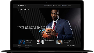 Website Cprime Sports Responsive design